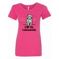 thumbnail image 1 of Inktastic I Love My Goldendoodle Dog Women's T-Shirt, 1 of 5