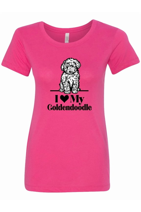 I Love My Goldendoodle Dog Women's T-Shirt