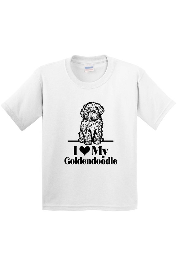 I Love My Goldendoodle Dog Youth T-Shirt