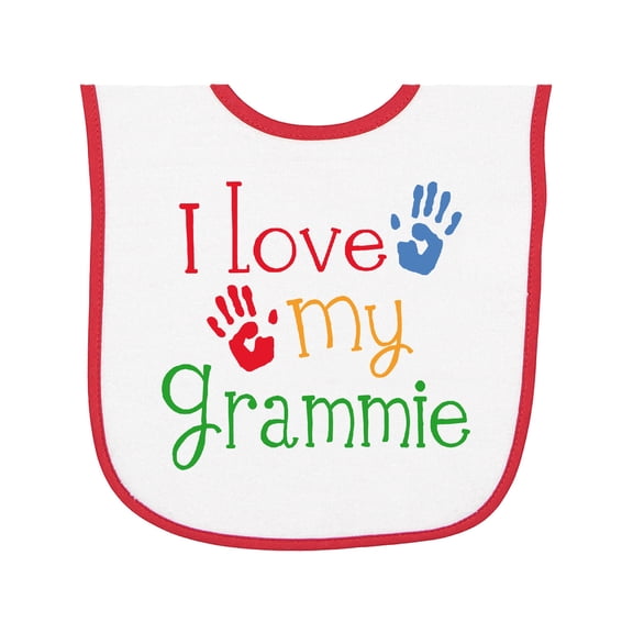 Inktastic I Love My Grammie Baby Terry Cloth Bib