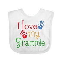Inktastic I Love My Grammie Boys or Girls Baby Bib