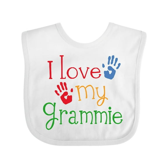 Inktastic I Love My Grammie Boys or Girls Baby Bib