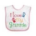 thumbnail image 1 of Inktastic I Love My Grammie Boys or Girls Baby Bib, 1 of 4