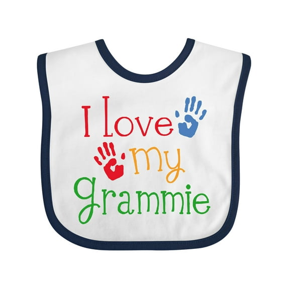 Inktastic I Love My Grammie Boys or Girls Baby Bib