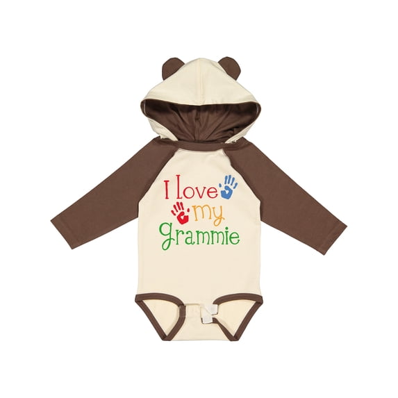 Inktastic I Love My Grammie Boys or Girls Long Sleeve Baby Bodysuit