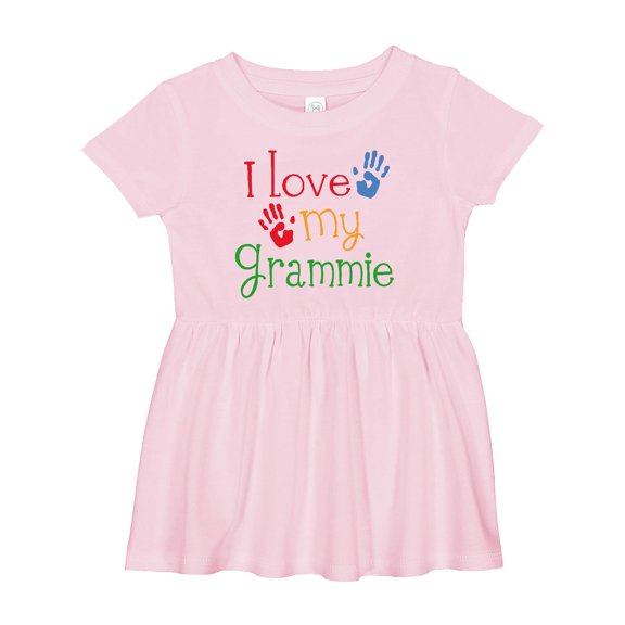 Inktastic I Love My Grammie Girls Baby Dress