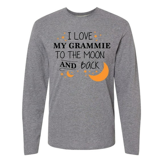 Inktastic I Love My Grammie To The Moon and Back Long Sleeve T-Shirt
