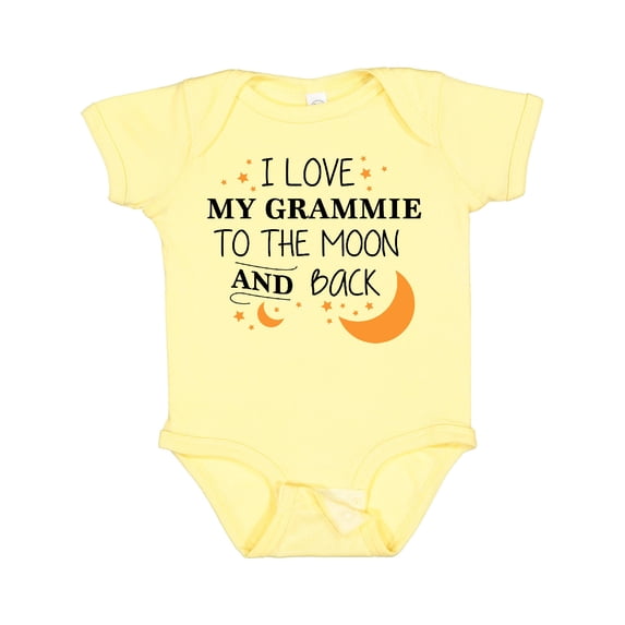 Inktastic I Love My Grammie to the Moon and Back Boys or Girls Baby Bodysuit