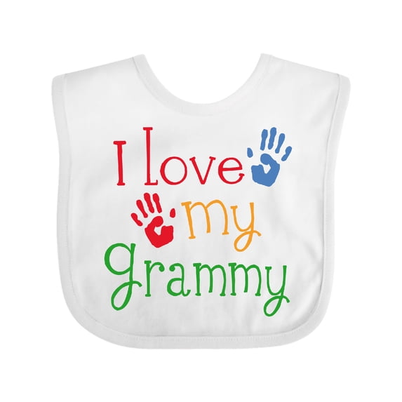 Inktastic I Love My Grammy Boys or Girls Baby Bib