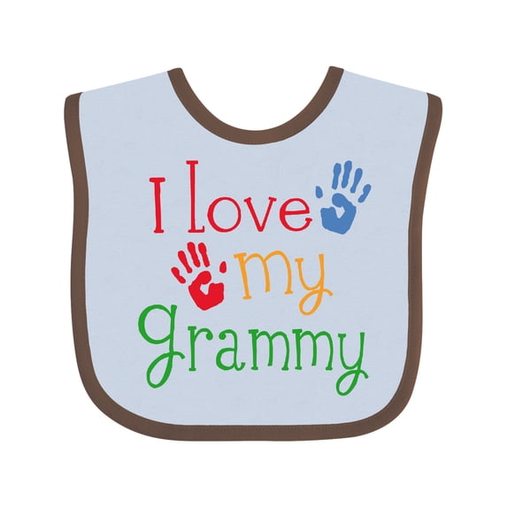 Inktastic I Love My Grammy Boys or Girls Baby Bib