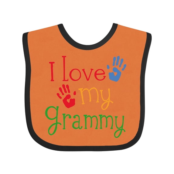 Inktastic I Love My Grammy Boys or Girls Baby Bib