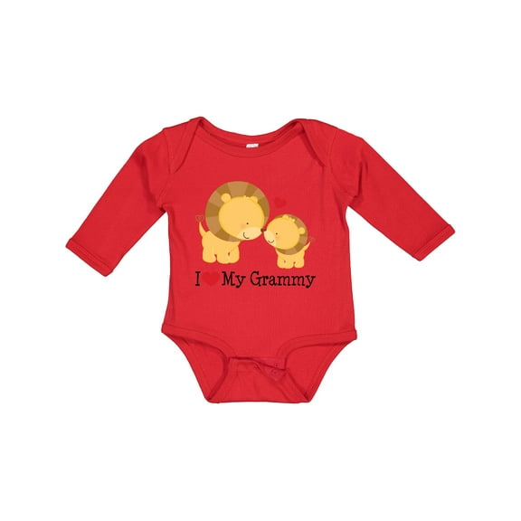 Inktastic I Love My Grammy Boys or Girls Long Sleeve Baby Bodysuit