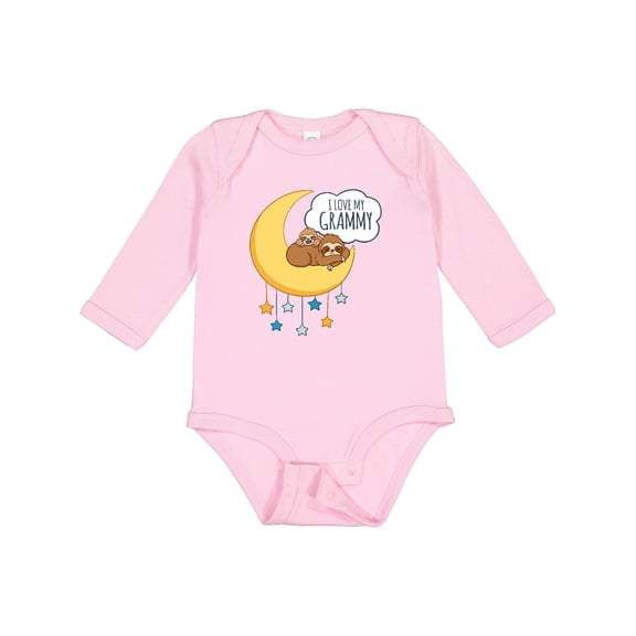 Inktastic I Love My Grammy Boys or Girls Long Sleeve Baby Bodysuit