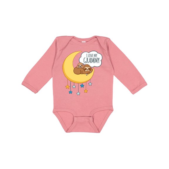 Inktastic I Love My Grammy Boys or Girls Long Sleeve Baby Bodysuit