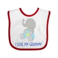 thumbnail image 1 of Inktastic I Love My Grammy Elephant Boys or Girls Baby Bib, 1 of 4
