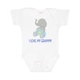 thumbnail image 1 of Inktastic I Love My Grammy Elephant Boys or Girls Baby Bodysuit, 1 of 5