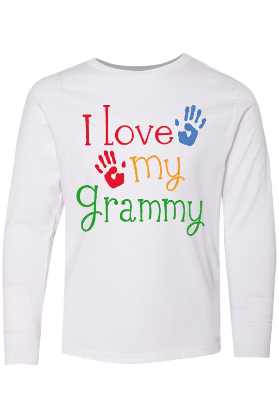 I Love My Grammy Long Sleeve Youth T-Shirt