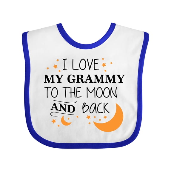 Inktastic I Love My Grammy to the Moon and Back Boys or Girls Baby Bib