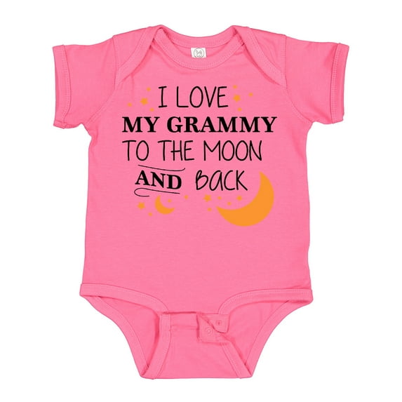 Inktastic I Love My Grammy to the Moon and Back Boys or Girls Baby Bodysuit