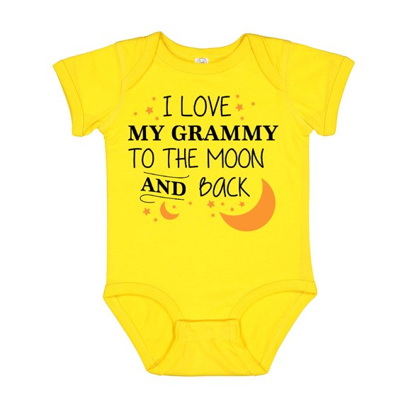 Inktastic I Love My Grammy to the Moon and Back Boys or Girls Baby Bodysuit