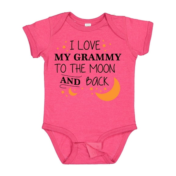 Inktastic I Love My Grammy to the Moon and Back Boys or Girls Baby Bodysuit