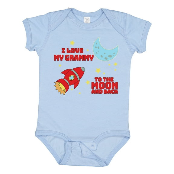 Inktastic I Love My Grammy to the Moon and Back Boys or Girls Baby Bodysuit
