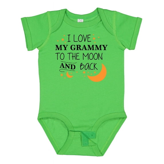 Inktastic I Love My Grammy to the Moon and Back Boys or Girls Baby Bodysuit