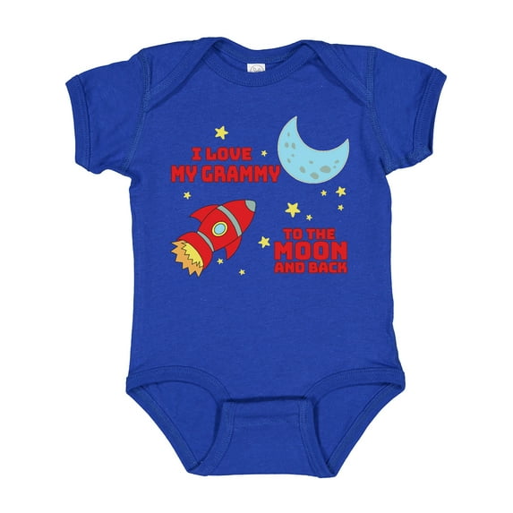 Inktastic I Love My Grammy to the Moon and Back Boys or Girls Baby Bodysuit