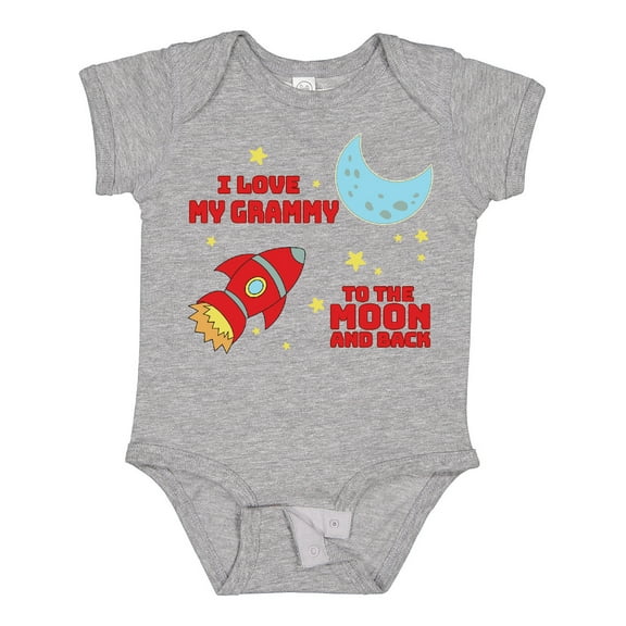 Inktastic I Love My Grammy to the Moon and Back Boys or Girls Baby Bodysuit