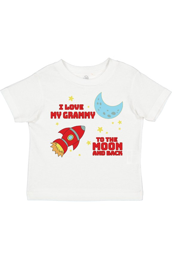 I Love My Grammy to the Moon and Back Boys or Girls Toddler T-Shirt