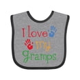 thumbnail image 1 of Inktastic I Love My Gramps Cute Grandkids Boys or Girls Baby Bib, 1 of 4