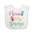 thumbnail image 1 of Inktastic I Love My Gramps Cute Grandkids Boys or Girls Baby Bib, 1 of 4