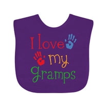 Inktastic I Love My Gramps Cute Grandkids Boys or Girls Baby Bib