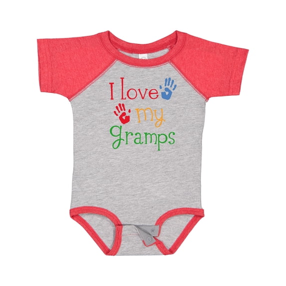 Inktastic I Love My Gramps Cute Grandkids Boys or Girls Baby Bodysuit