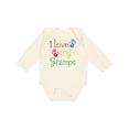 thumbnail image 1 of Inktastic I Love My Gramps Cute Grandkids Boys or Girls Long Sleeve Baby Bodysuit, 1 of 5