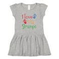 thumbnail image 1 of Inktastic I Love My Gramps Cute Grandkids Girls Toddler Dress, 1 of 5