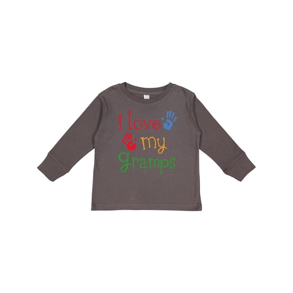 Inktastic I Love My Gramps cute grandkids Boys or Girls Long Sleeve Toddler T-Shirt