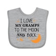thumbnail image 1 of Inktastic I Love My Gramps to the Moon and Back Boys or Girls Baby Bib, 1 of 4