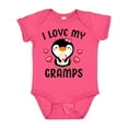 thumbnail image 1 of Inktastic I Love My Gramps with Cute Penguin and Hearts Girls Baby Bodysuit, 1 of 5