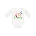 thumbnail image 1 of Inktastic I Love My Grampy Grandchild Boys or Girls Long Sleeve Baby Bodysuit, 1 of 5