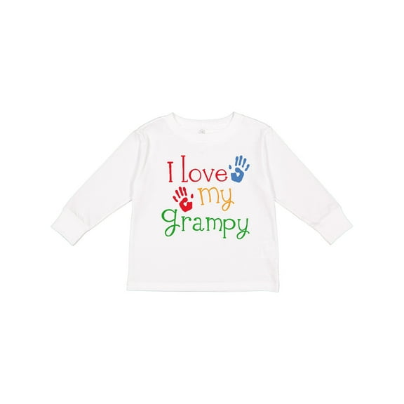 Inktastic I Love My Grampy Grandchild Boys or Girls Long Sleeve Toddler T-Shirt
