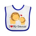 thumbnail image 1 of Inktastic I Love My Grampy Grandkids Boys or Girls Baby Bib, 1 of 4