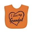 thumbnail image 1 of Inktastic I Love My Grandad in Black Chalk Heart Boys or Girls Baby Bib, 1 of 4