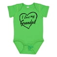 thumbnail image 1 of Inktastic I Love My Grandad in Black Chalk Heart Boys or Girls Baby Bodysuit, 1 of 5