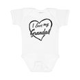 thumbnail image 1 of Inktastic I Love My Grandad in Black Chalk Heart Boys or Girls Baby Bodysuit, 1 of 5