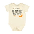 thumbnail image 1 of Inktastic I Love My Grandad to the Moon and Back Boys or Girls Baby Bodysuit, 1 of 5