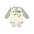 thumbnail image 1 of Inktastic I Love My Grandad to the Moon and Back Boys or Girls Long Sleeve Baby Bodysuit, 1 of 5