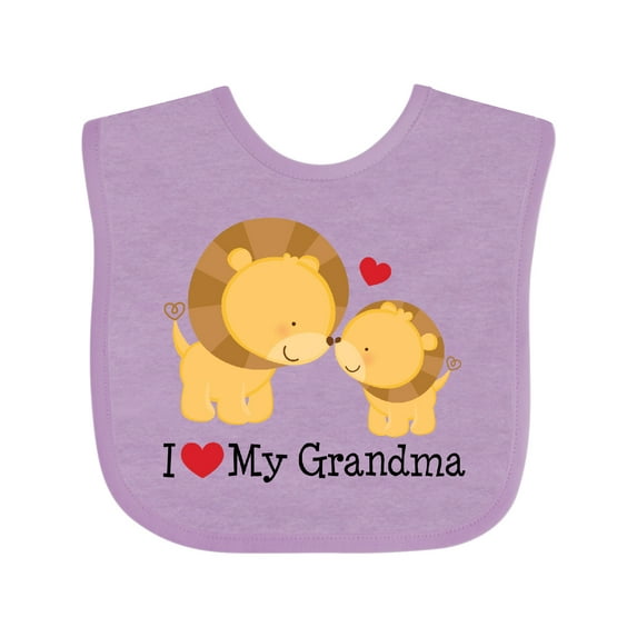 Inktastic I Love My Grandma Boys or Girls Baby Bib