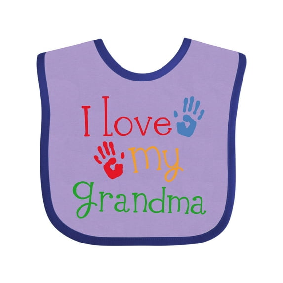Inktastic I Love My Grandma Boys or Girls Baby Bib