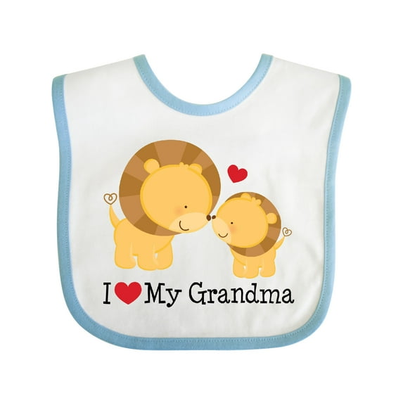 Inktastic I Love My Grandma Boys or Girls Baby Bib